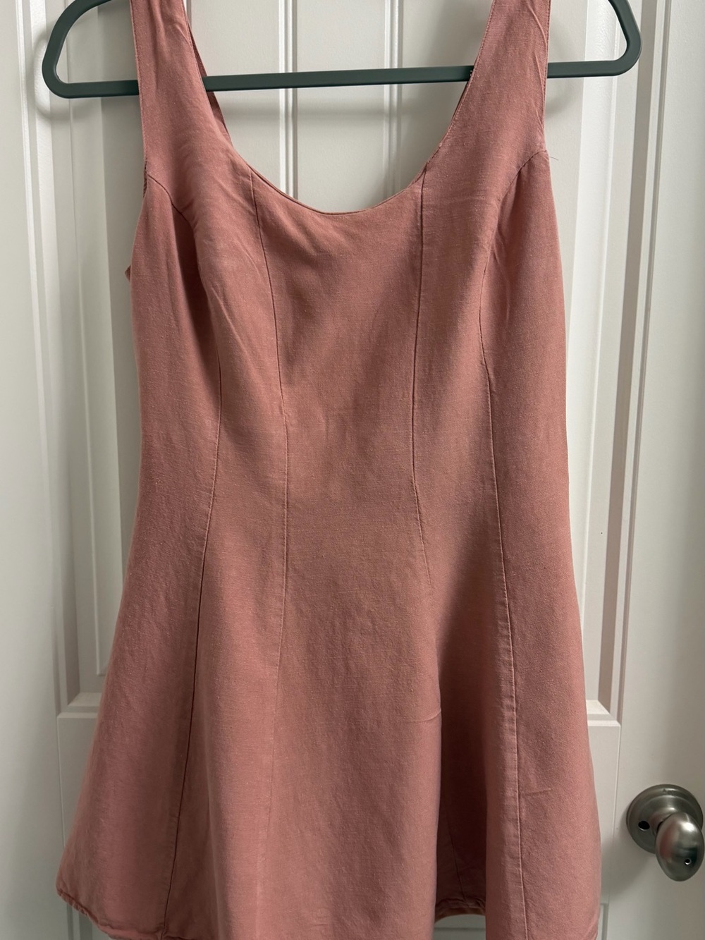 Classic Sleeveless Mini Dress in Dusty Rose